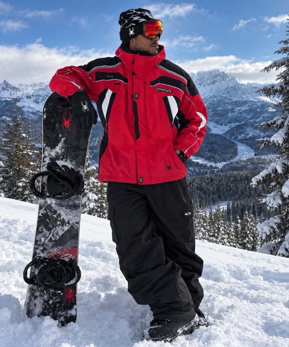 Spyder Ski Jacket Red Black White